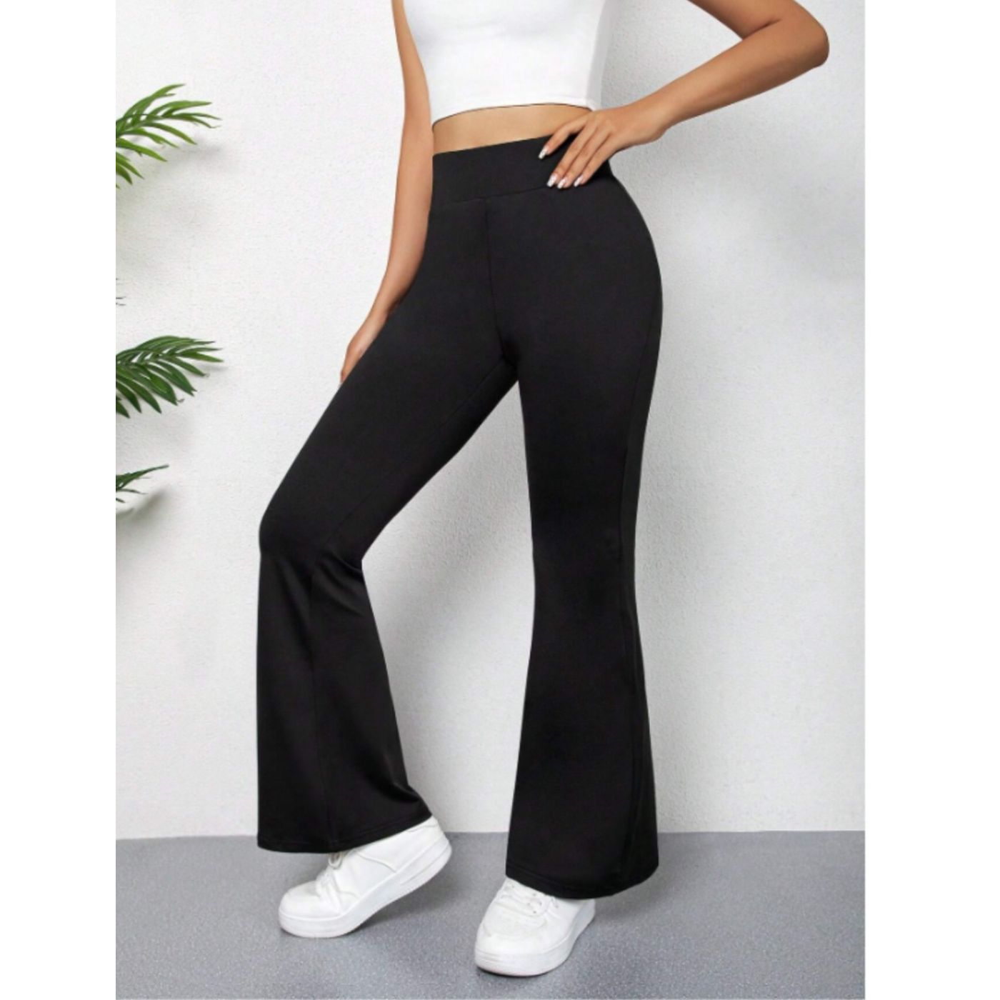 CALZA DELGADA YOGA FLARE MUJER TIRO ALTO 7015 - 3