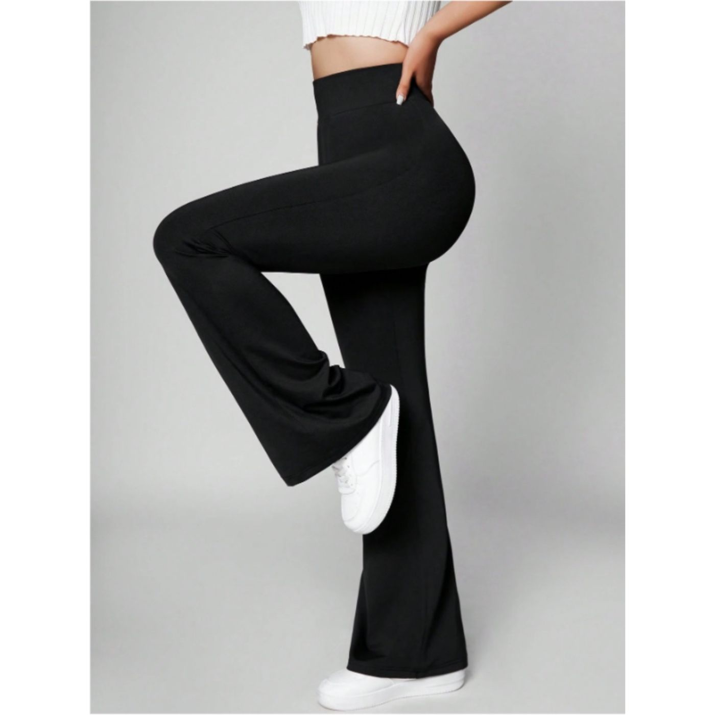 CALZA DELGADA YOGA FLARE MUJER TIRO ALTO 7015 - 4