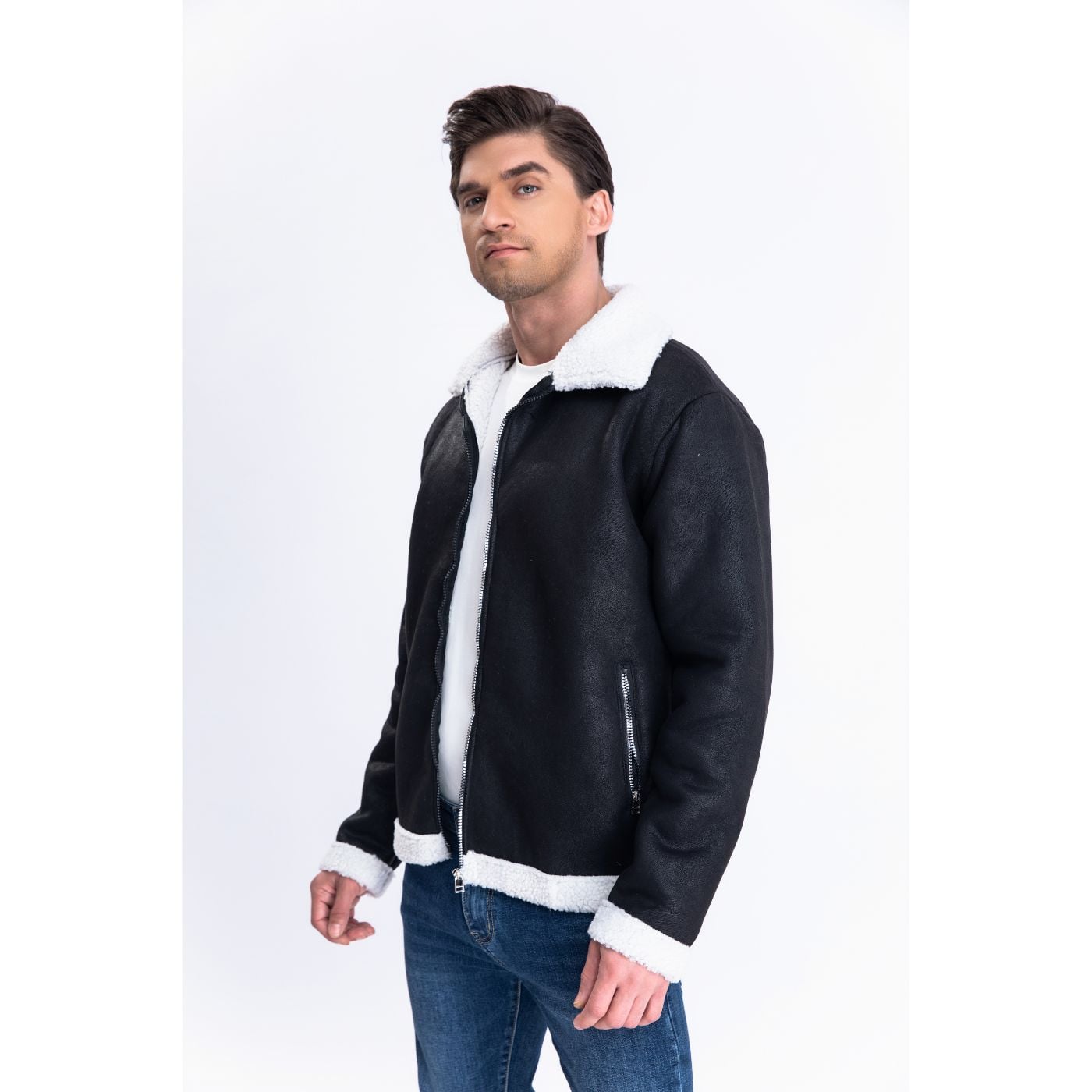 CHAQUETA AVIADORA HOMBRE CIERRE CHIPORRO TENDENCIA 7554 - 2