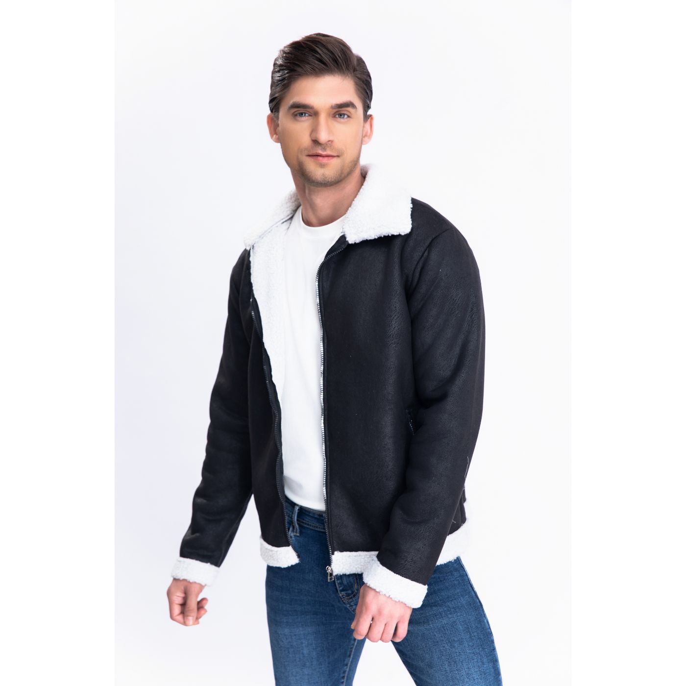 CHAQUETA AVIADORA HOMBRE CIERRE CHIPORRO TENDENCIA 7554 - 2