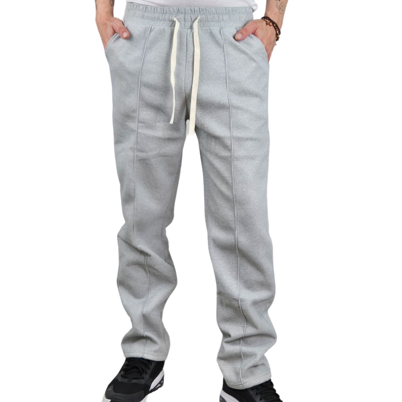 PANTALON BUZO HOMBRE RECTO FORRO INTERIOR PIEL BOLSILLOS 7121 - 1