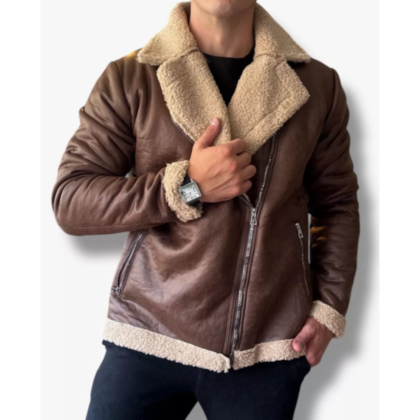 CHAQUETA PILOTO HOMBRE CHIPORRO CIERRES TENDENCIA 7583 - 1