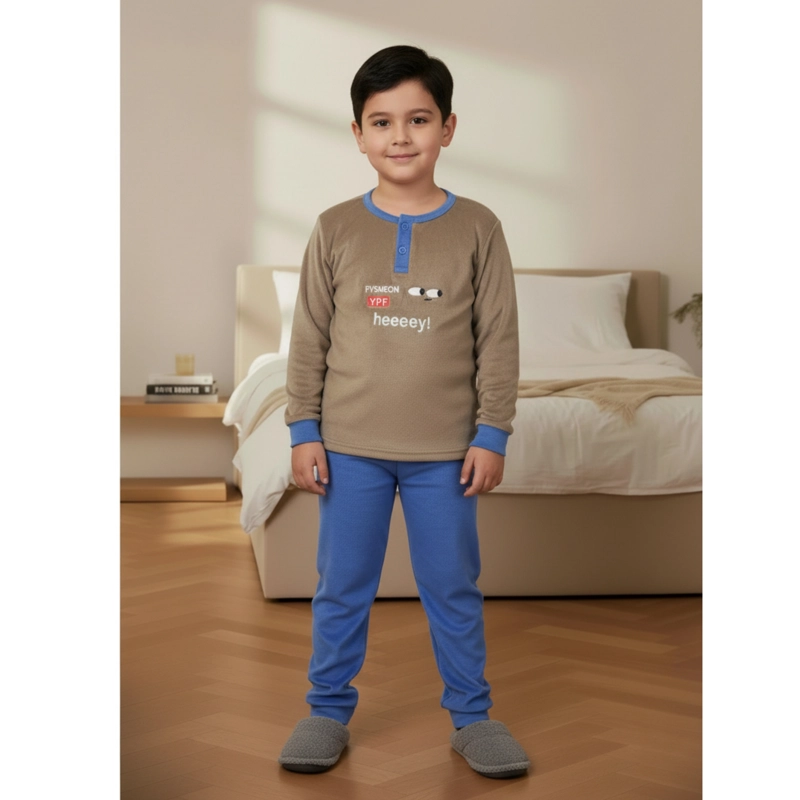 PIJAMA MICROPOLAR NIÑOS DISEÑOS Y COLORES 429 - 1