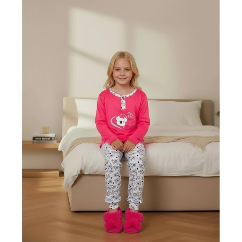 PIJAMA FRANELA NIÑA INVIERNO MANGA LARGA 457 - 2