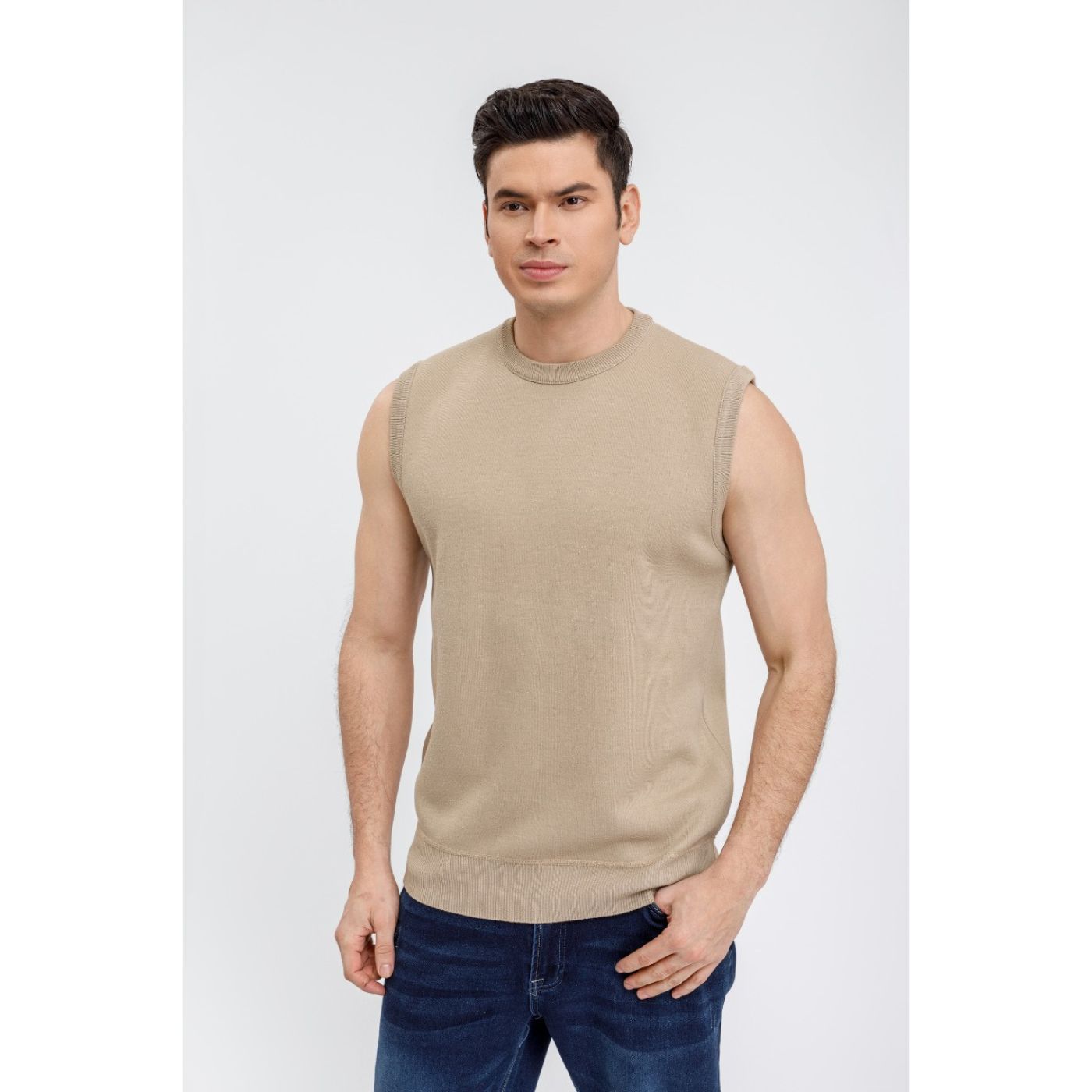 SWEATER SIN MANGA HOMBRE CUELLO REDONDO EXCELENTE CALIDAD 7192 - 1