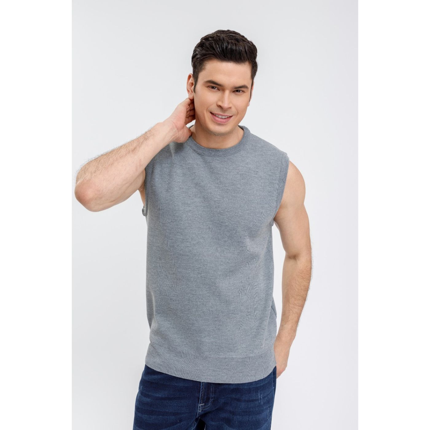 SWEATER SIN MANGA HOMBRE CUELLO REDONDO EXCELENTE CALIDAD 7192 - 2