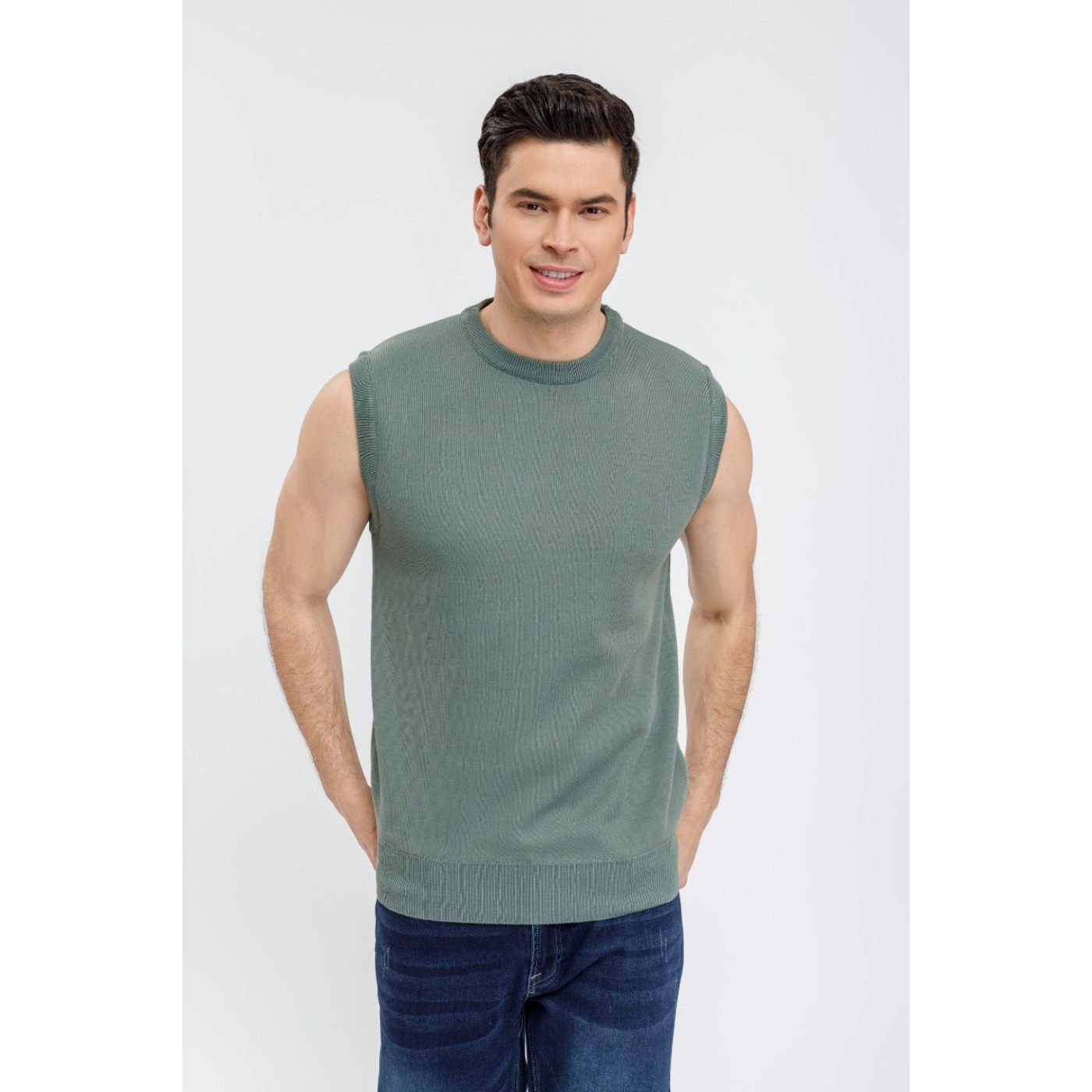 SWEATER SIN MANGA HOMBRE CUELLO REDONDO EXCELENTE CALIDAD 7192 - 2
