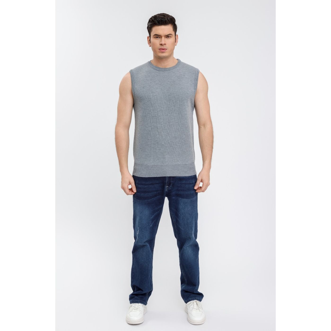 SWEATER SIN MANGA HOMBRE CUELLO REDONDO EXCELENTE CALIDAD 7192 - 3