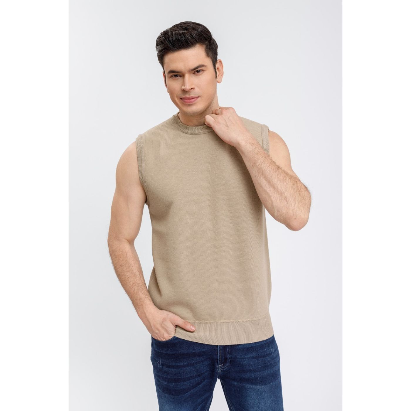 SWEATER SIN MANGA HOMBRE CUELLO REDONDO EXCELENTE CALIDAD 7192 - 3
