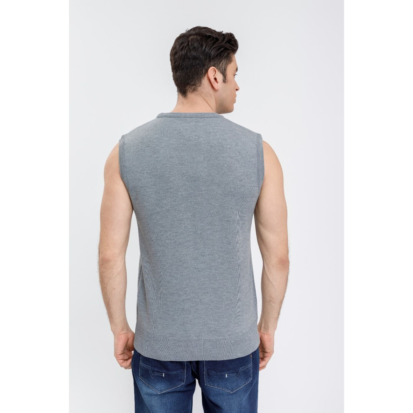 SWEATER SIN MANGA HOMBRE CUELLO REDONDO EXCELENTE CALIDAD 7192 - 4