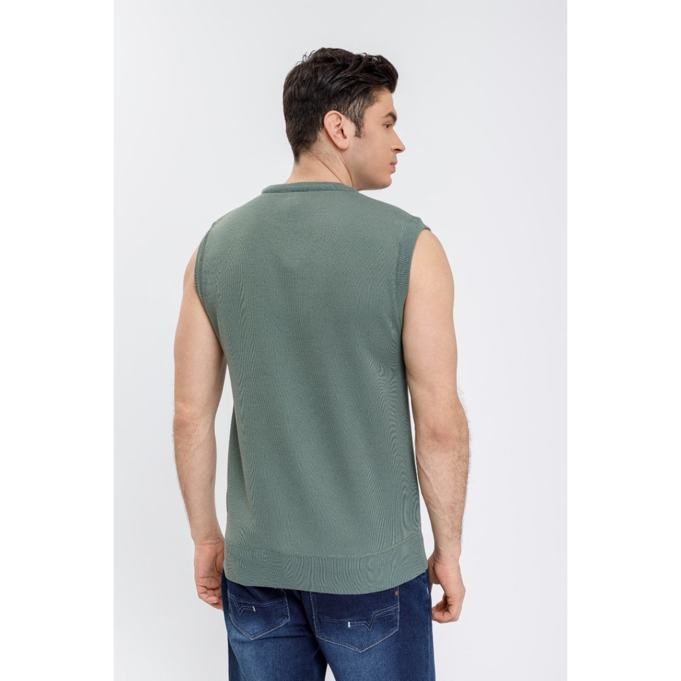 SWEATER SIN MANGA HOMBRE CUELLO REDONDO EXCELENTE CALIDAD 7192 - 4