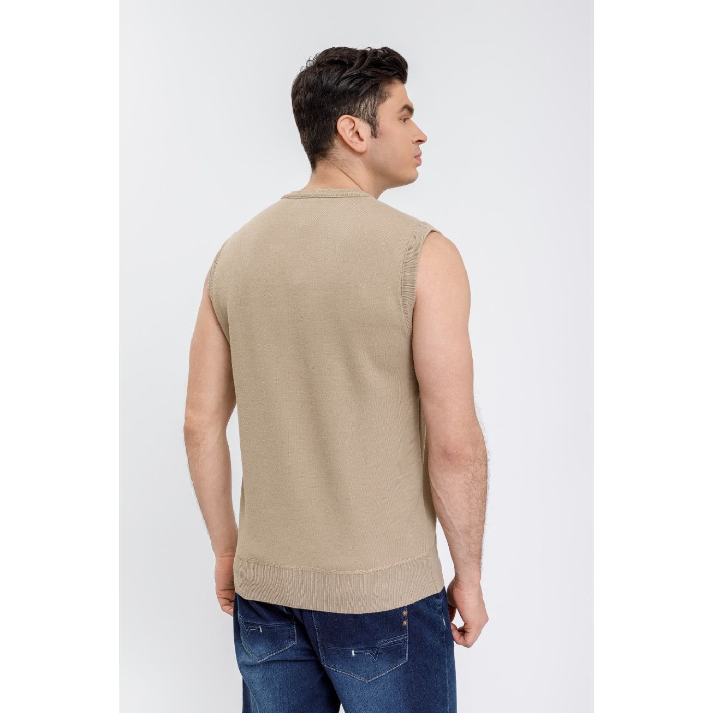 SWEATER SIN MANGA HOMBRE CUELLO REDONDO EXCELENTE CALIDAD 7192 - 4