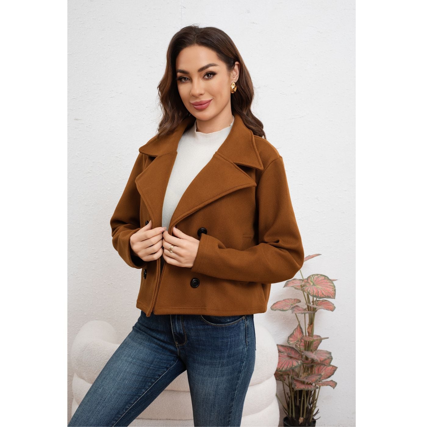 CHAQUETA CORTA MUJER FORMAL OTOÑO INVIERNO 7574 - 2