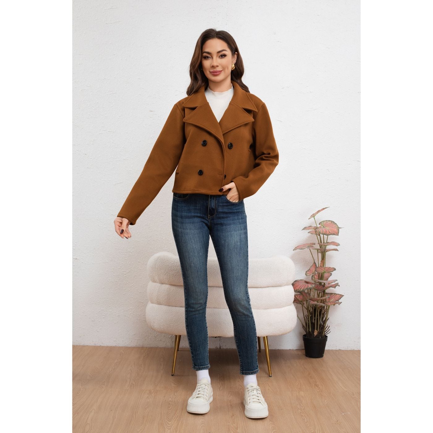 CHAQUETA CORTA MUJER FORMAL OTOÑO INVIERNO 7574 - 3
