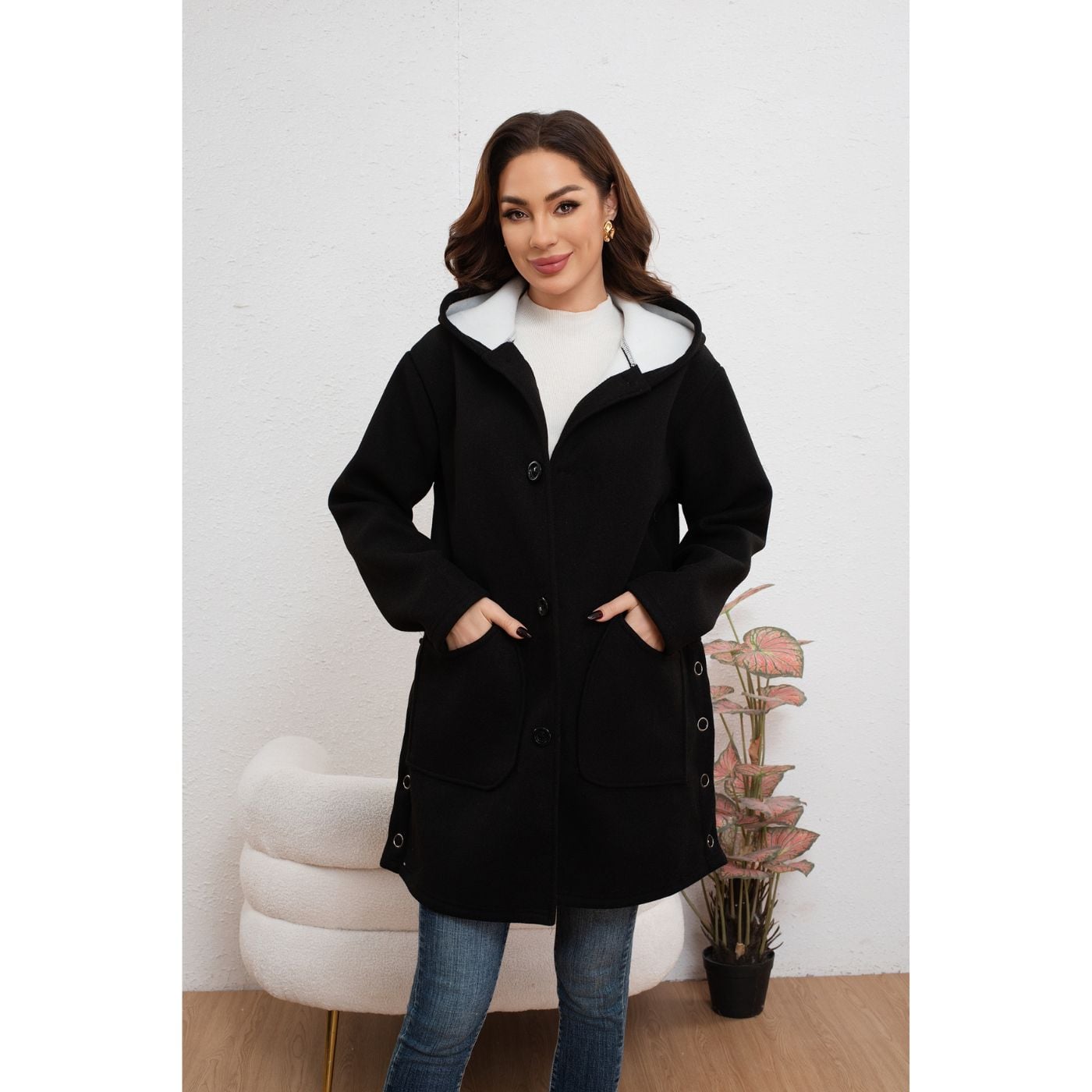 ABRIGO MUJER LARGO FORMAL EXCELENTE CALIDAD 7591 - 1