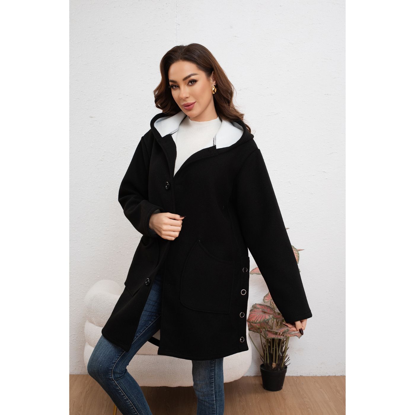 ABRIGO MUJER LARGO FORMAL EXCELENTE CALIDAD 7591 - 2