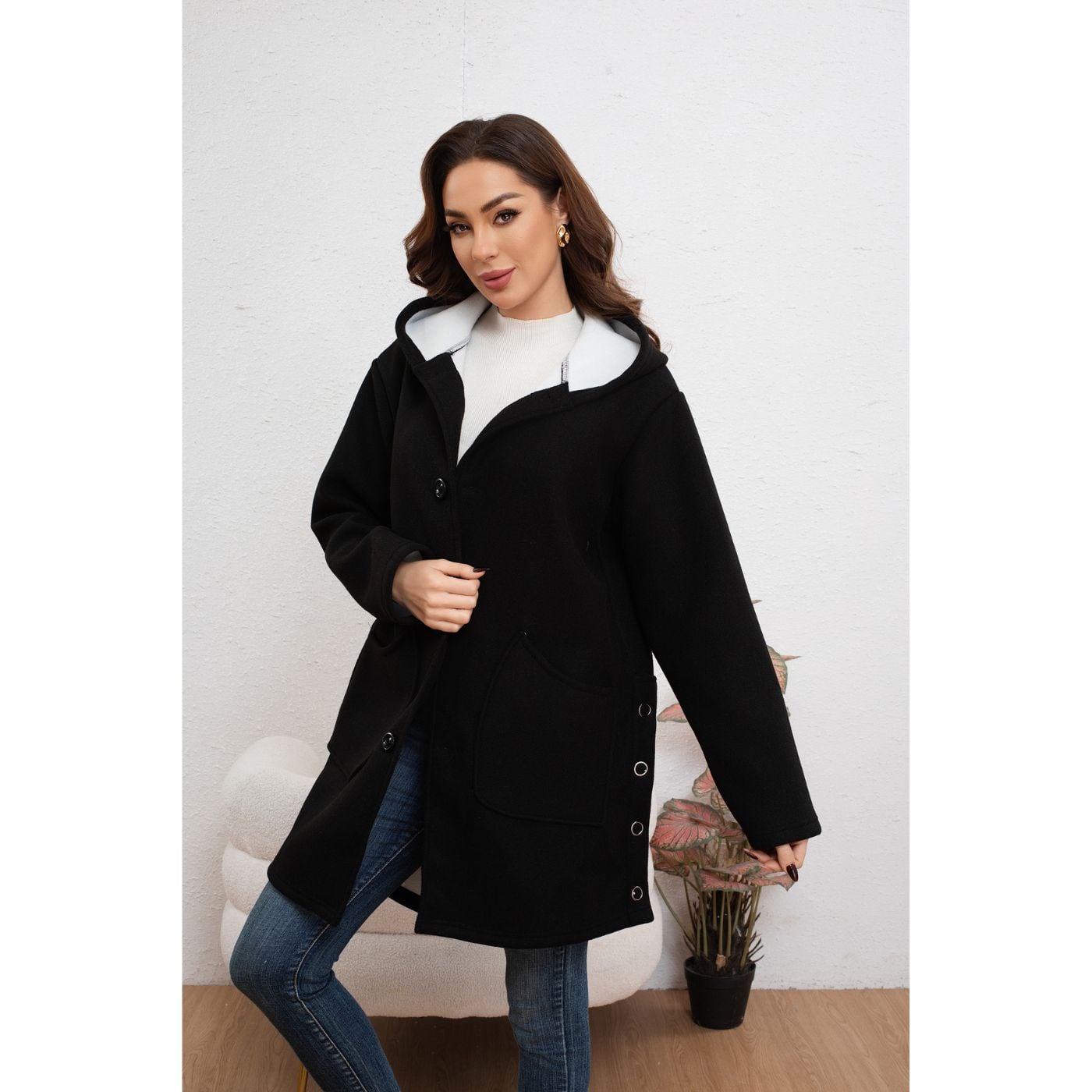 ABRIGO MUJER LARGO FORMAL EXCELENTE CALIDAD 7591 - 2