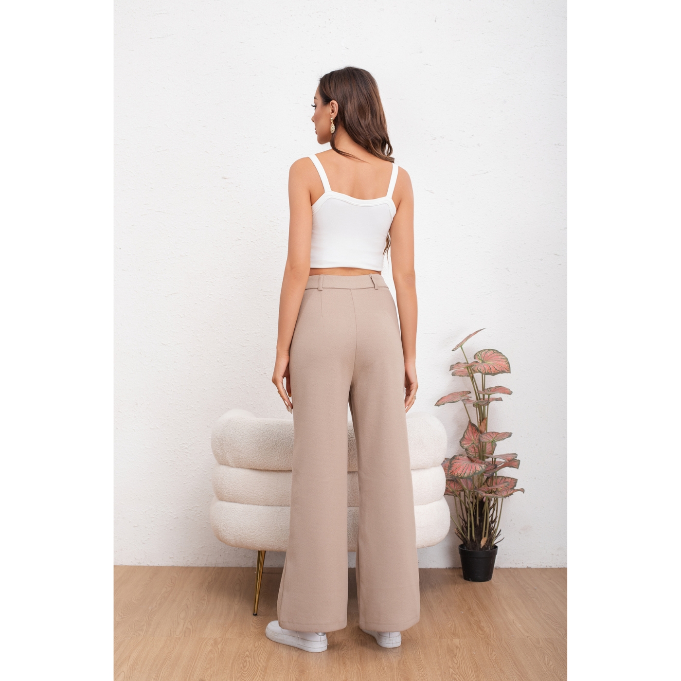 PANTALÓN CASUAL MUJER BOLSILLO OTOÑO INVIERNO ANCHO 0126 - 4
