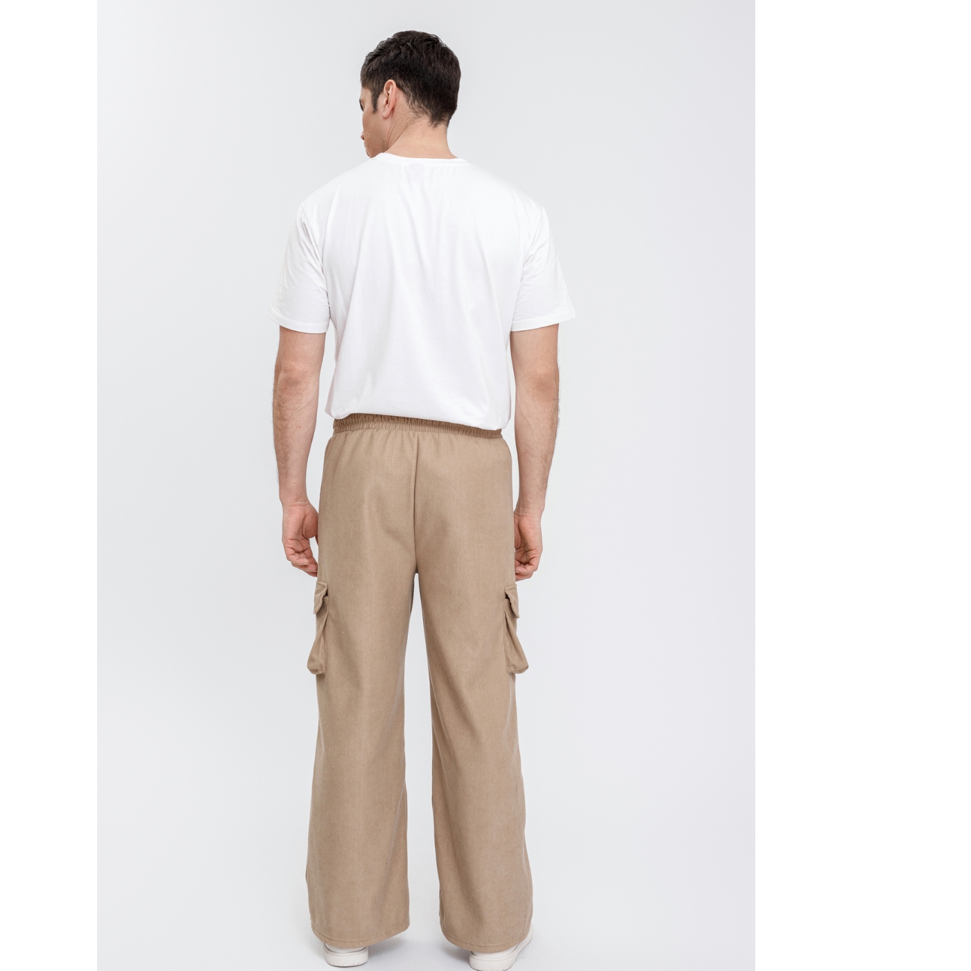 PANTALÓN PIERNA ANCHA WIDE LEG HOMBRE CARGO EXCELENTE CALIDAD 7133 - 4