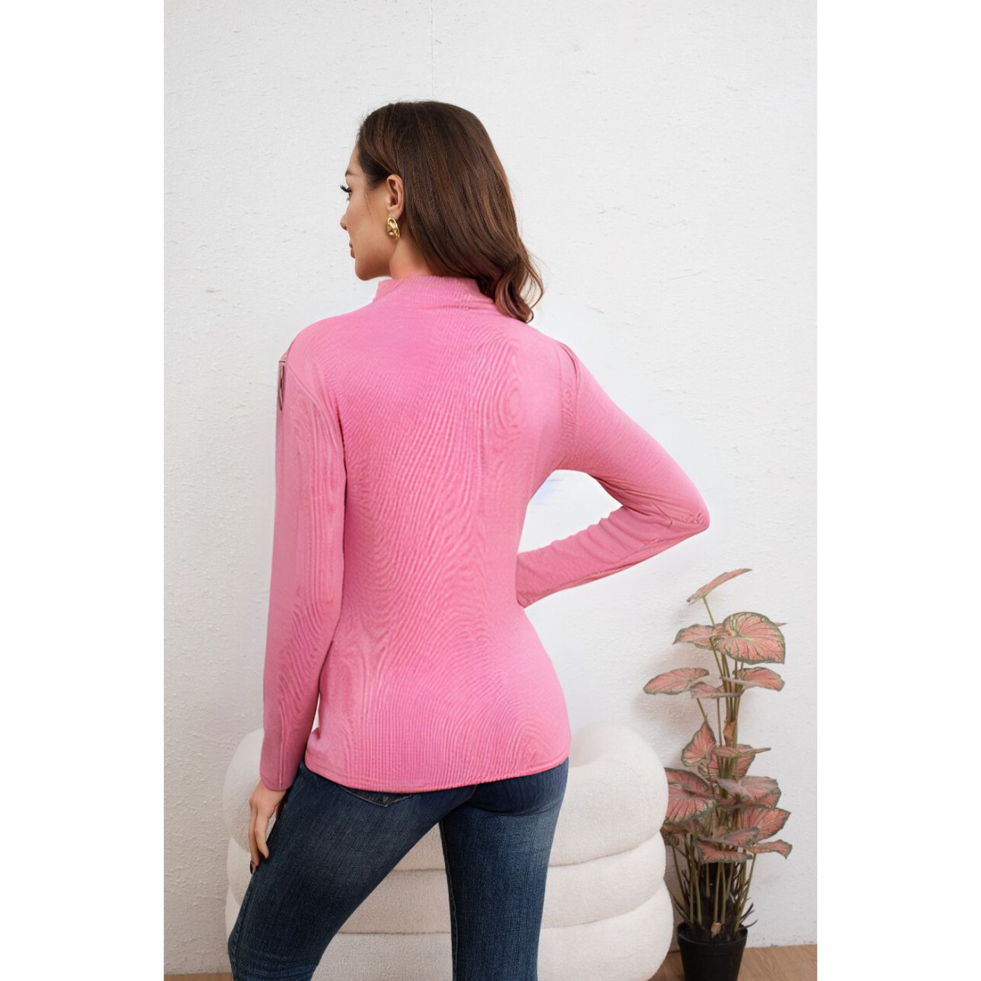POLERA MUJER BEATLE FRISADO MANGA LARGA COLORES 2035 - 3