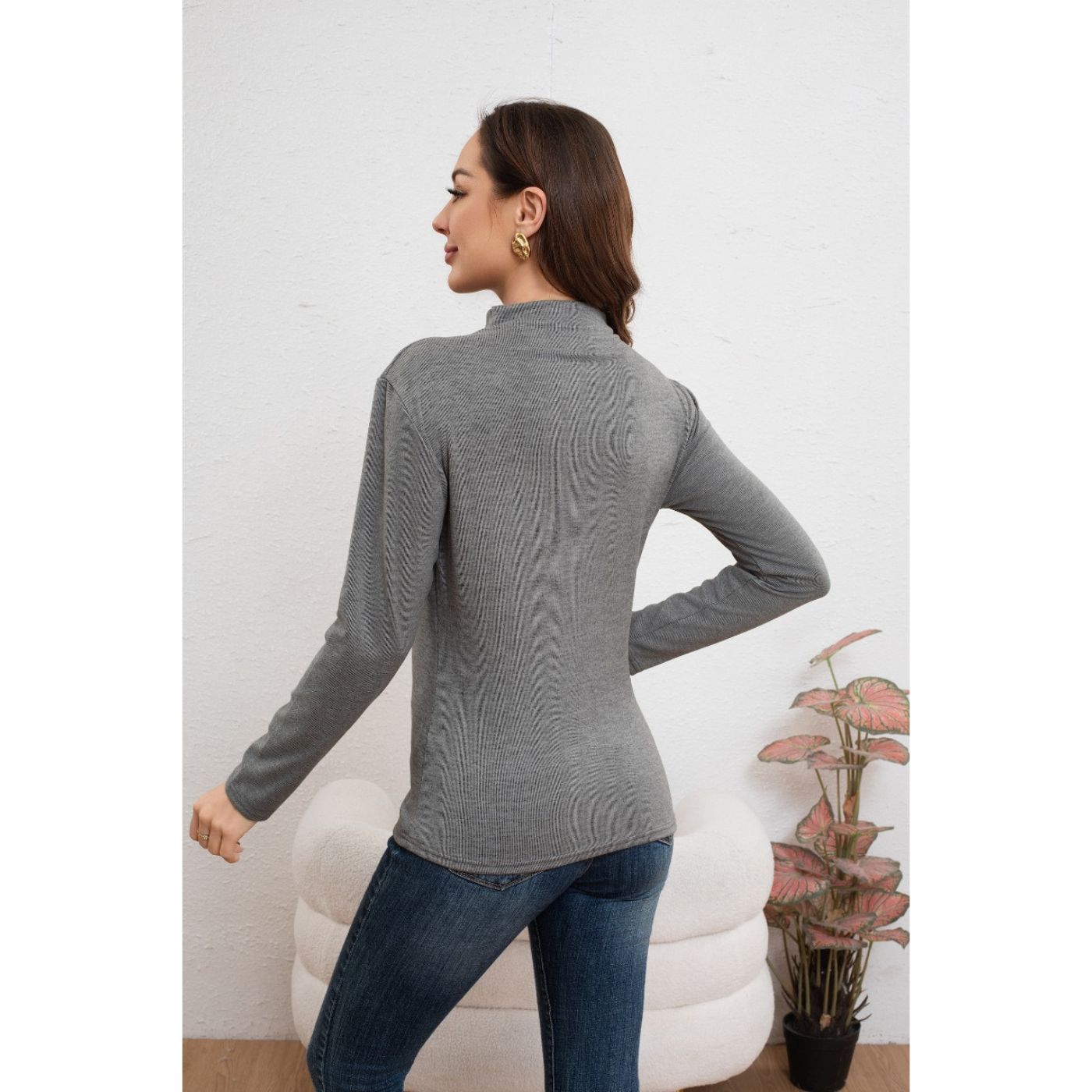 POLERA MUJER BEATLE FRISADO MANGA LARGA COLORES 2035 - 4