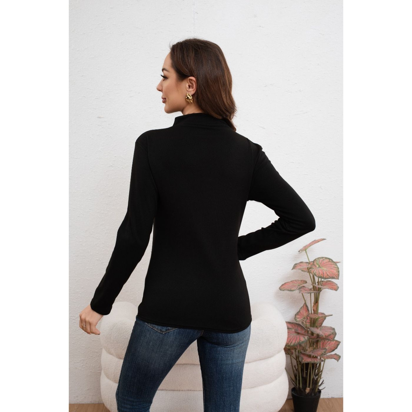 POLERA MUJER BEATLE FRISADO MANGA LARGA COLORES 2035 - 4