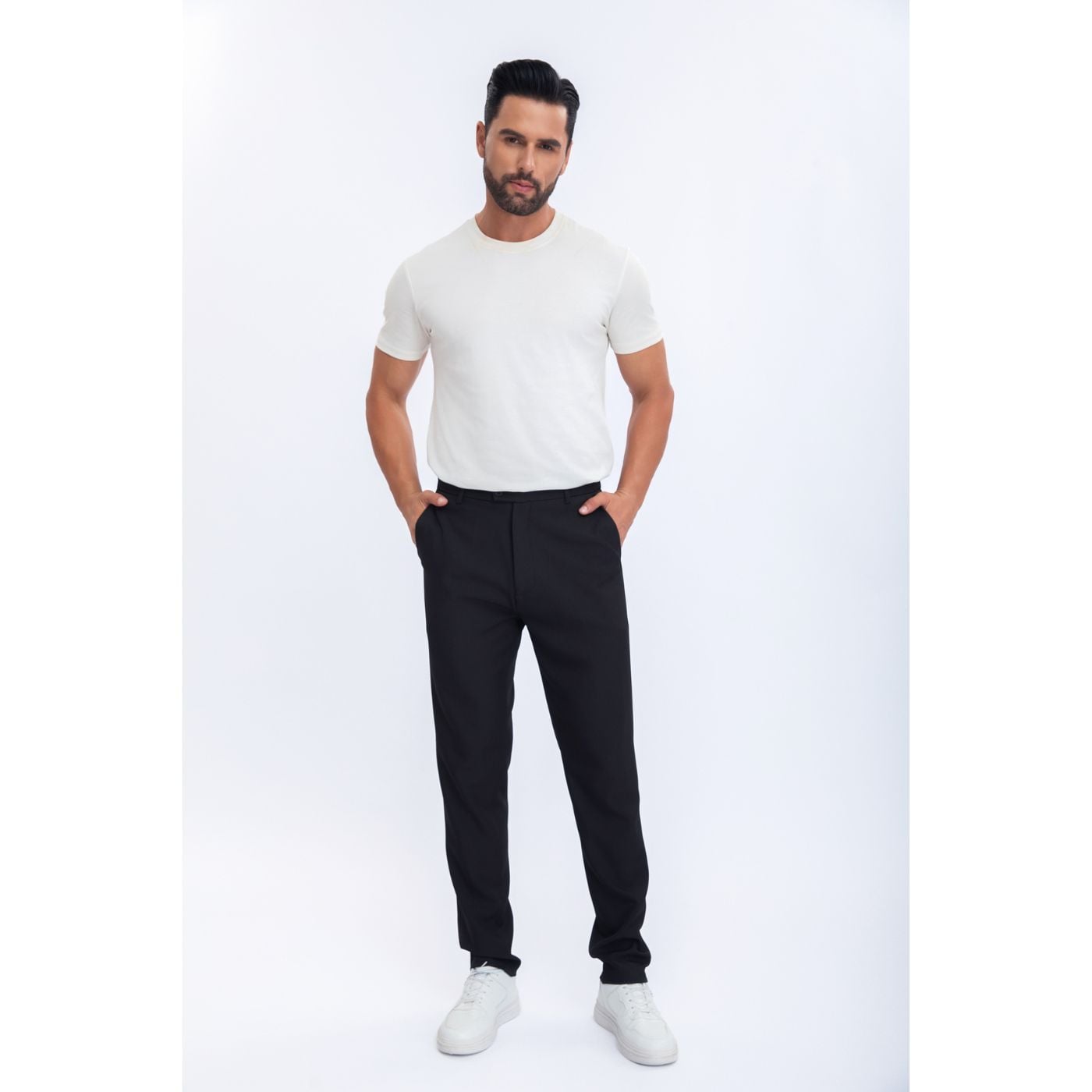 PANTALON DE VESTIR CLASICO HOMBRE FORMAL RECTO 6005 - 1