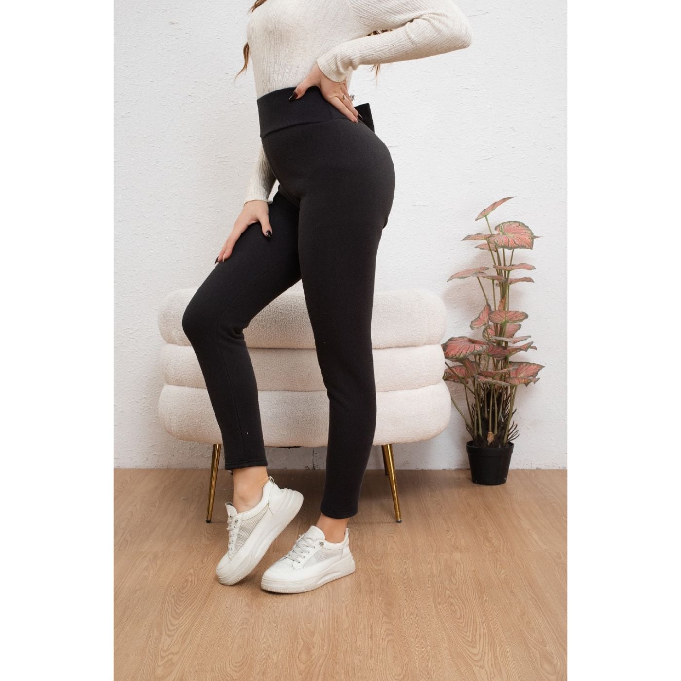 PANTALÓN MUJER CALZA GRUESA FLEECE INTERIOR FRISADO INVIERNO 2031 - 2