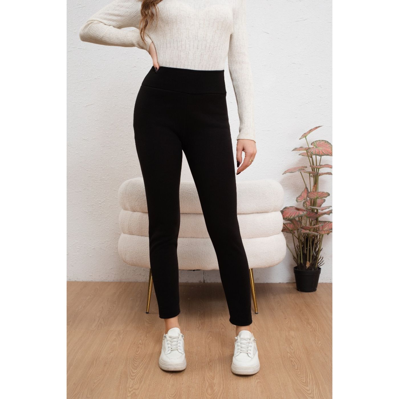 PANTALÓN MUJER CALZA GRUESA FLEECE INTERIOR FRISADO INVIERNO 2031 - 2