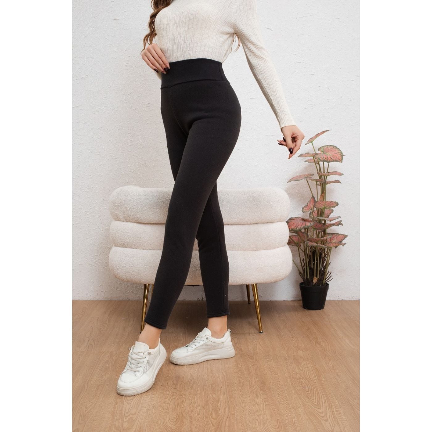 PANTALÓN MUJER CALZA GRUESA FLEECE INTERIOR FRISADO INVIERNO 2031 - 3