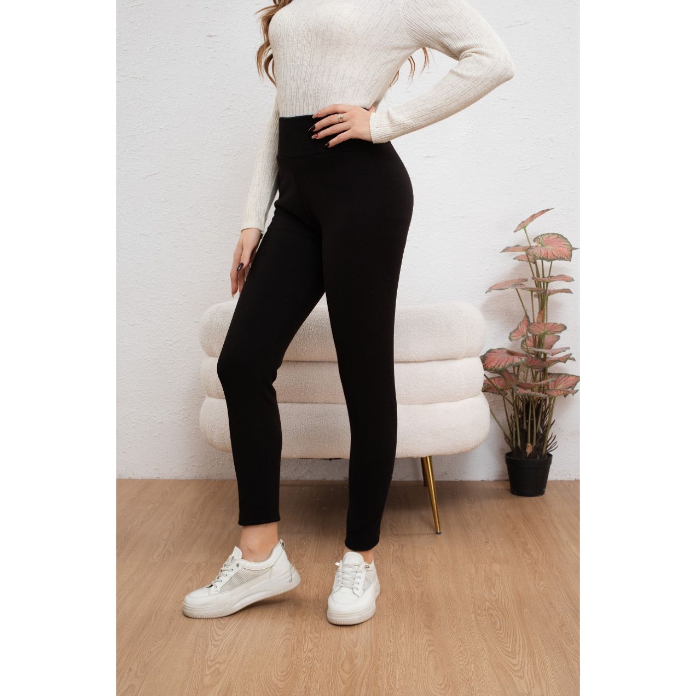 PANTALÓN MUJER CALZA GRUESA FLEECE INTERIOR FRISADO INVIERNO 2031 - 3