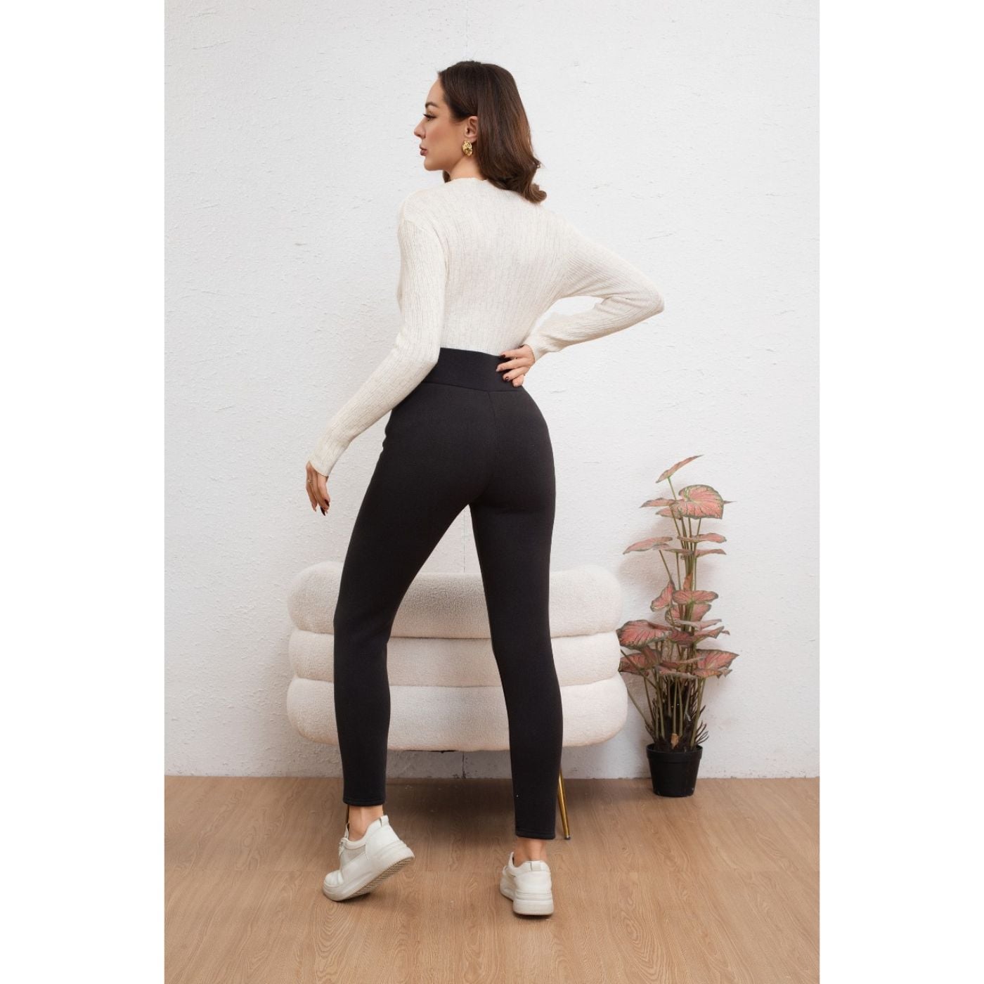 PANTALÓN MUJER CALZA GRUESA FLEECE INTERIOR FRISADO INVIERNO 2031 - 4