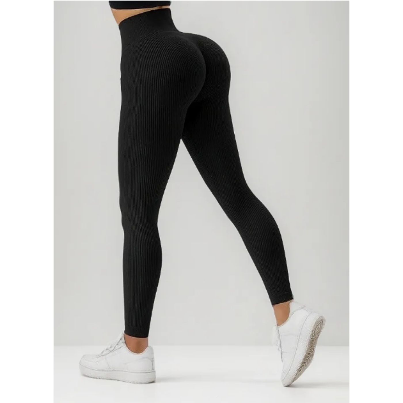 CALZA ACANALADA MUJER VERANO TIRO ALTO YOGA GYM 8010 - 1