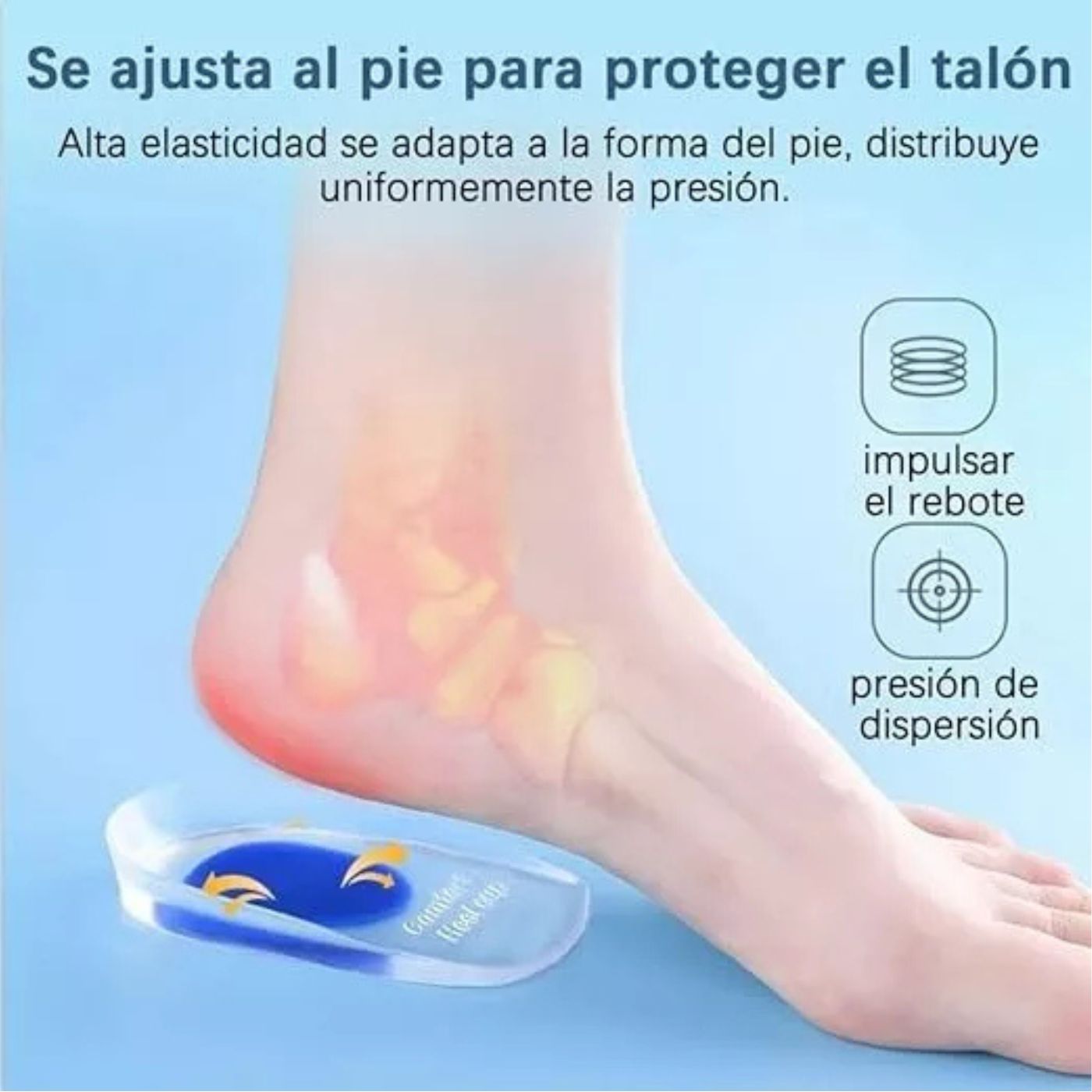 PLANTILLA GEL TALONERA PARA ESPOLÓN CALCÁNEO 595 - 5