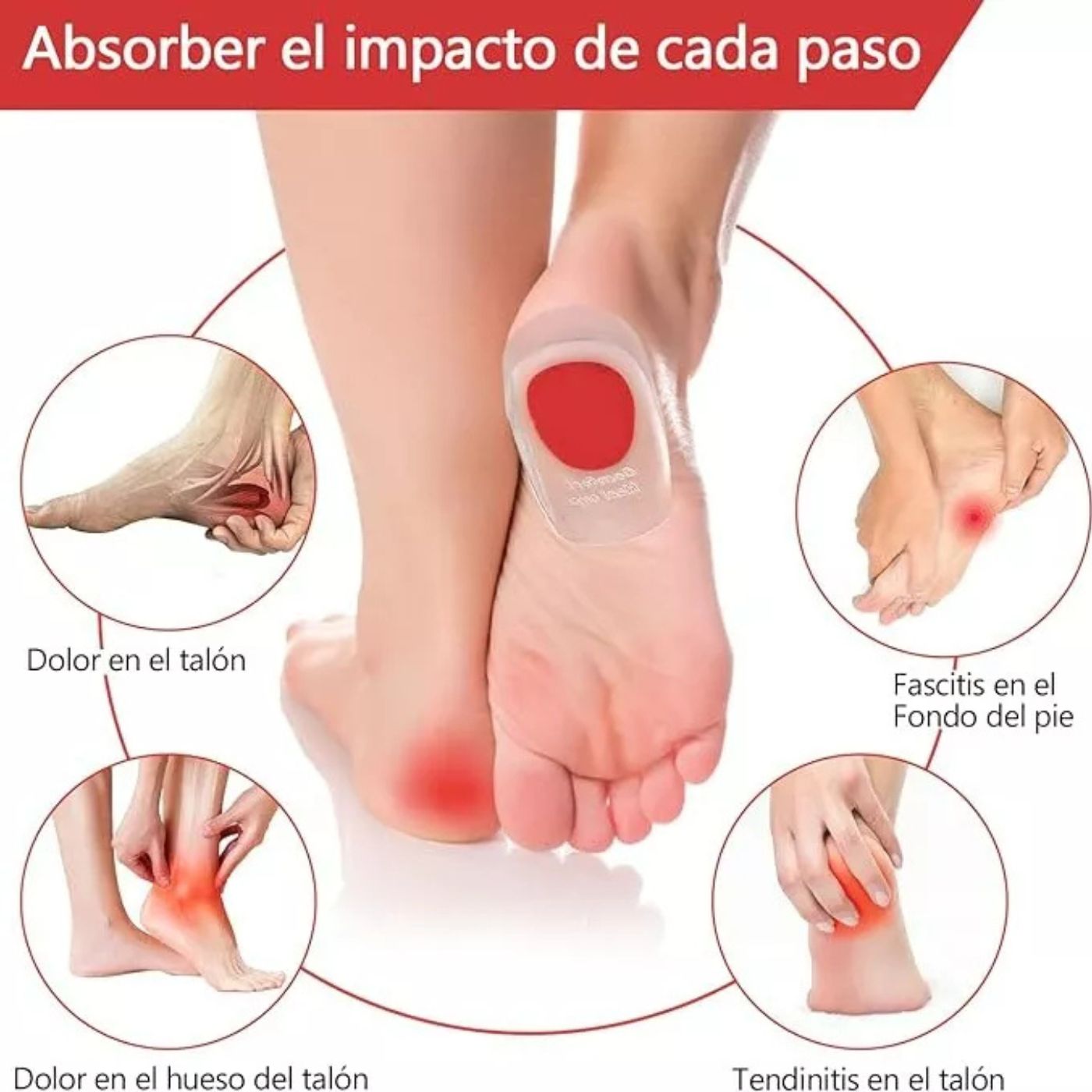 PLANTILLA GEL TALONERA PARA ESPOLÓN CALCÁNEO 595 - 8