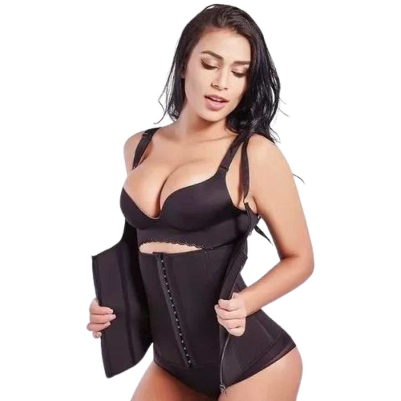 FAJA CORSET MODELADORA CINTURA BODY SHAPER GANCHOS 199 - 3
