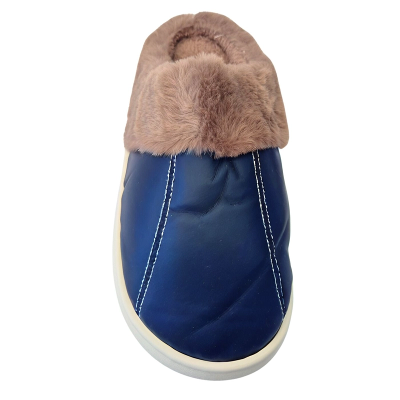 PANTUFLA DESCANSO HOMBRE TIPO ECO CUERO SUELA CONFORTABLE 2024-15 - 3