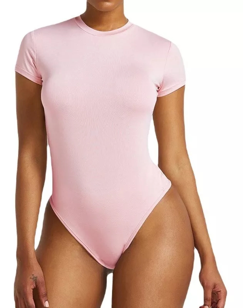 BODY BAMBU MUJER AJUSTABLE MANGA CORTA ELASTICADO COLORES 711 - 1