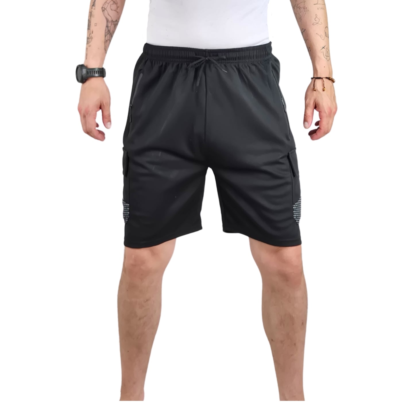 SHORT DEPORTIVO CARGO HOMBRE BOLSILLOS CIERRE 7006 - 1