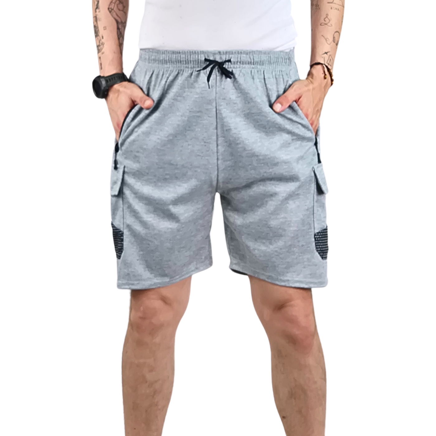 SHORT DEPORTIVO CARGO HOMBRE BOLSILLOS CIERRE 7006 - 1