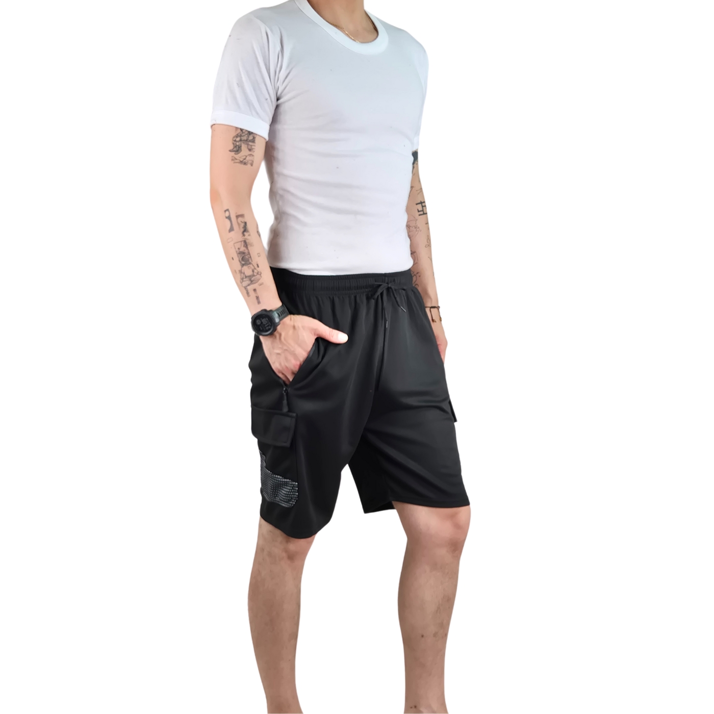 SHORT DEPORTIVO CARGO HOMBRE BOLSILLOS CIERRE 7006 - 3