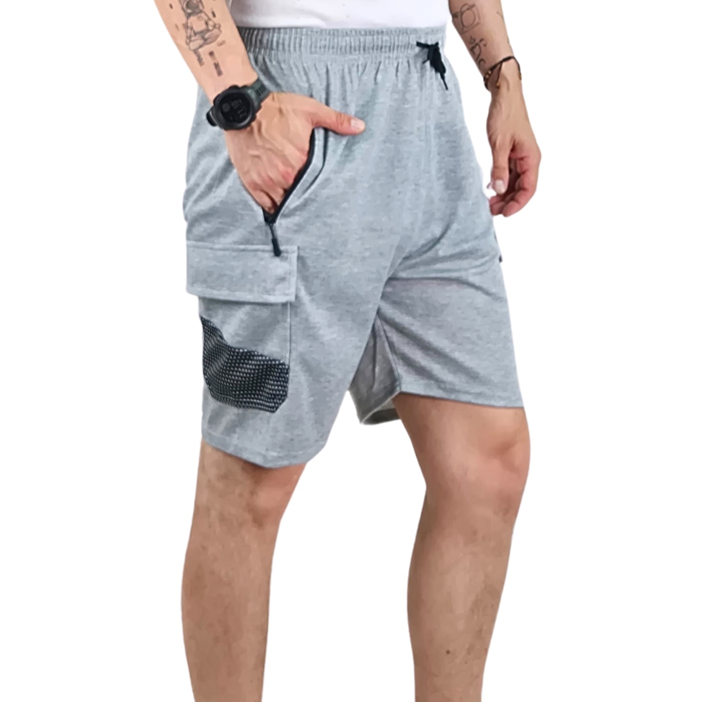 SHORT DEPORTIVO CARGO HOMBRE BOLSILLOS CIERRE 7006 - 3
