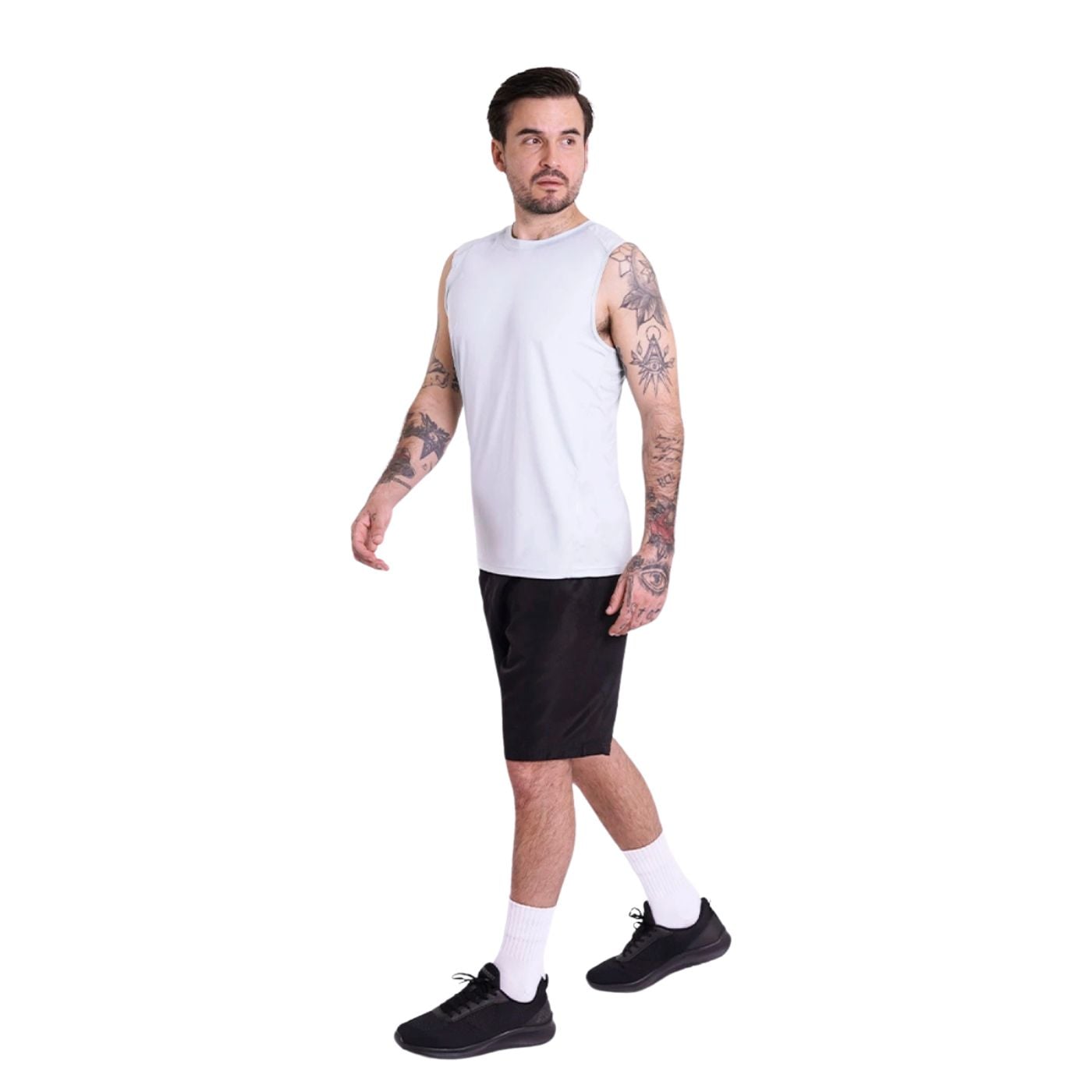 CONJUNTO DEPORTIVO HOMBRE EQUIPOS SHORT Y POLERA MUSCULOSA 7529 - 1