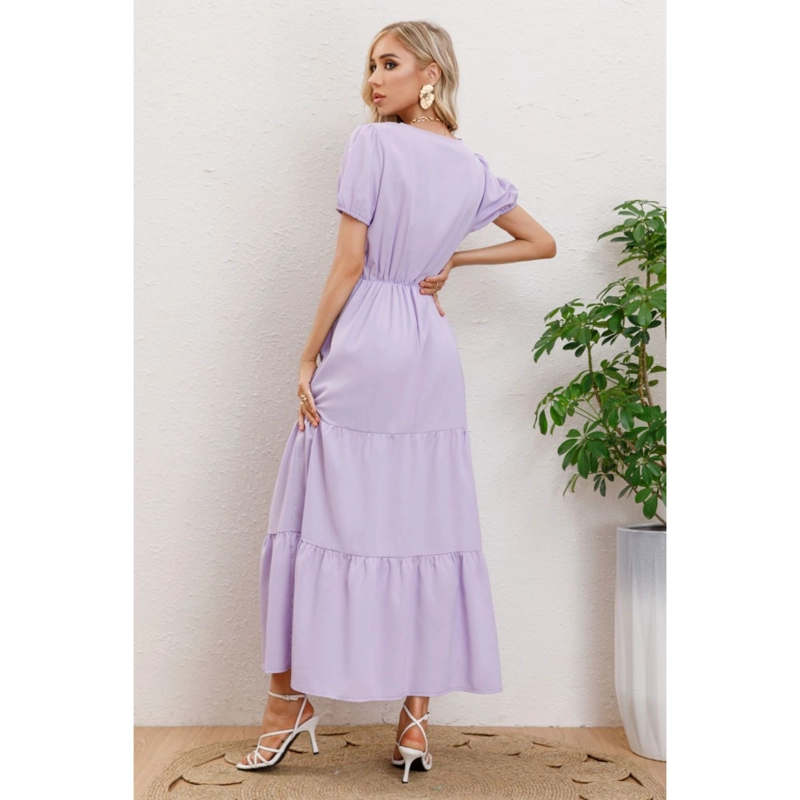 MAXI VESTIDO LARGO PRIMAVERA MUJER CASUAL EVENTOS CINTURON 3333 - 3