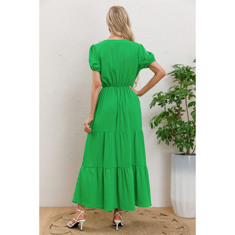 MAXI VESTIDO LARGO PRIMAVERA MUJER CASUAL EVENTOS CINTURON 3333 - 3