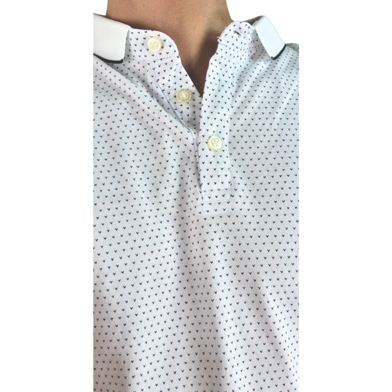 POLERA PIQUE  HOMBRE ALGODON TEXTURA SUAVE BOTONES DISEÑOS 4055 - 3
