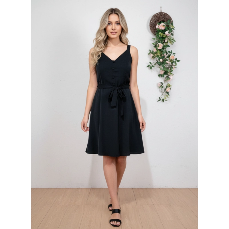 VESTIDO CORTO MUJER VERANO PABILOS CON CINTURON 868 - 1