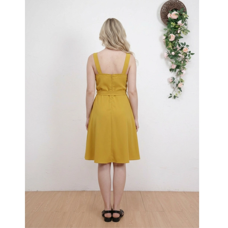 VESTIDO CORTO MUJER VERANO PABILOS CON CINTURON 868 - 3