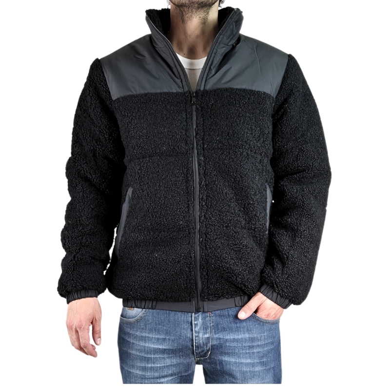 CHAQUETA TEDDY HOMBRE TIPO CORDERITO GRUESA BOLSILLOS 602 - 1