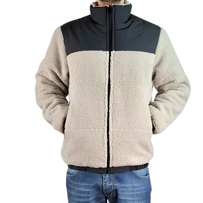 CHAQUETA TEDDY HOMBRE TIPO CORDERITO GRUESA BOLSILLOS 602 - 1